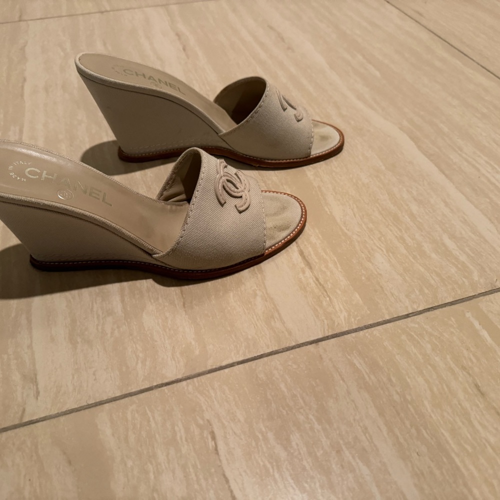 Chanel Wedge Sandals